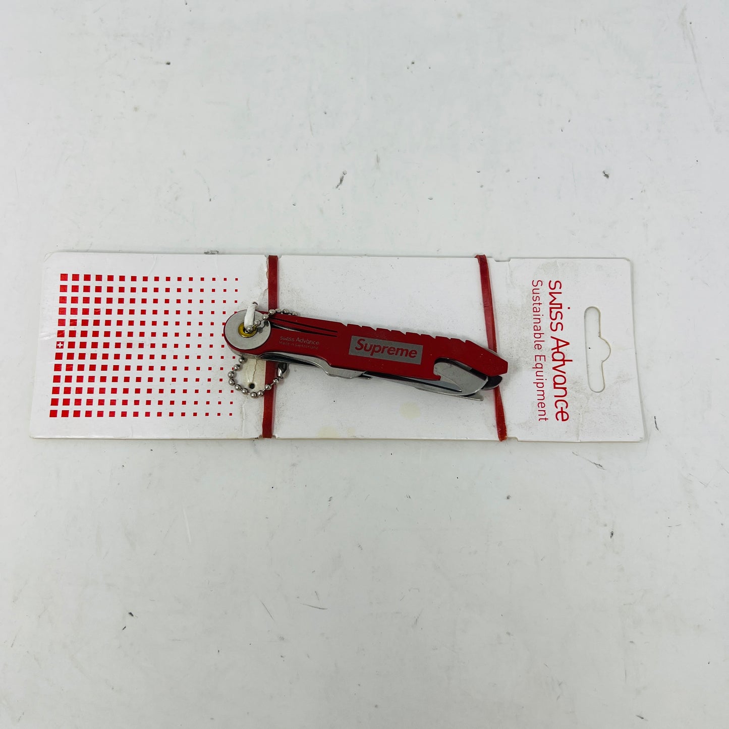 Supreme/Swiss Advance Crono N5 Pocket Knife Red