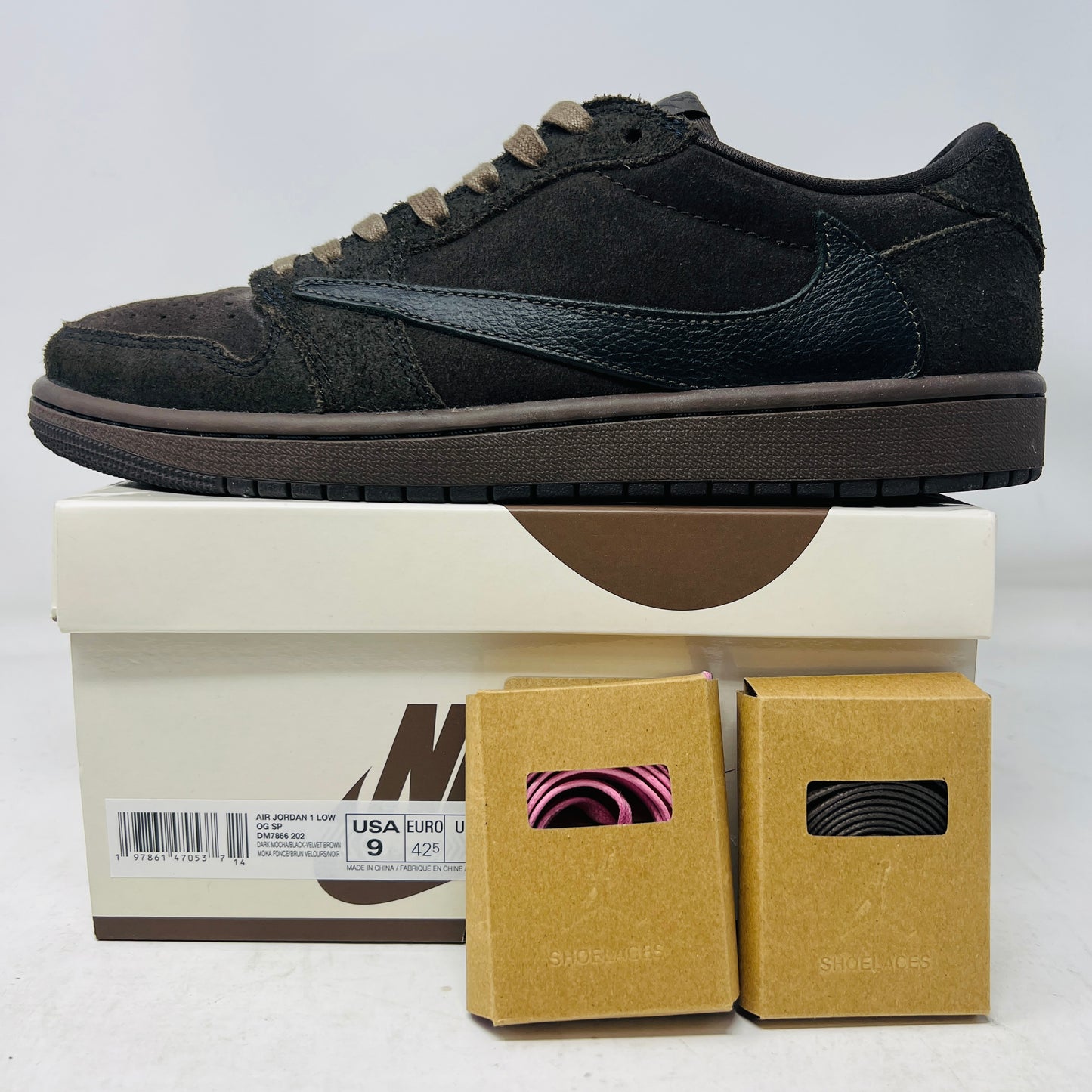 Jordan 1 Retro Low OG SP Travis Scott Velvet Brown