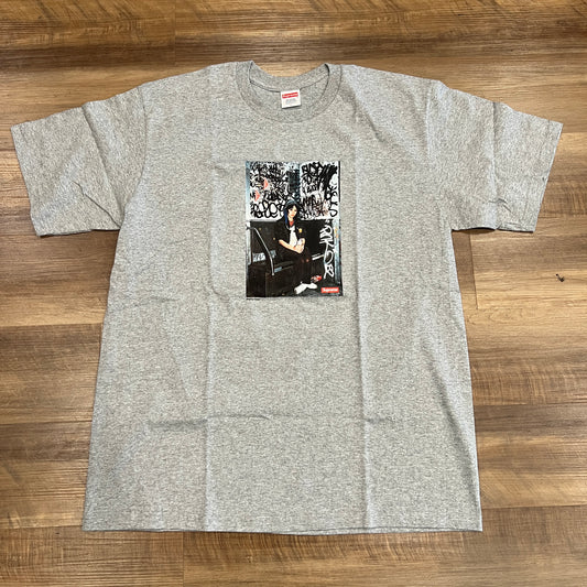 Supreme Lady Pink Tee Heather Grey