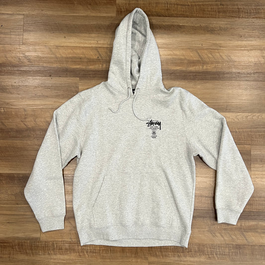 Stussy World Tour Hoodie Ash Heather