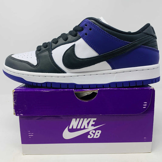 Nike SB Dunk Low Court Purple sneakers, new condition, extra white laces, 2024 model.