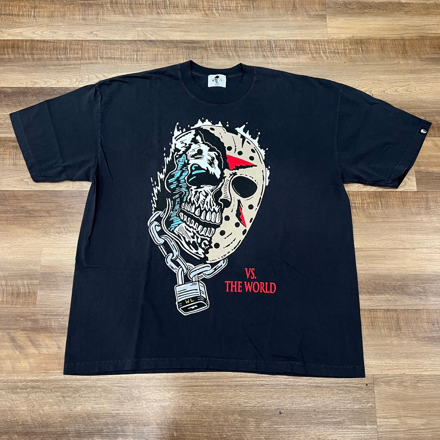 Warren Lotas Jason Skull vs The World black T-Shirt