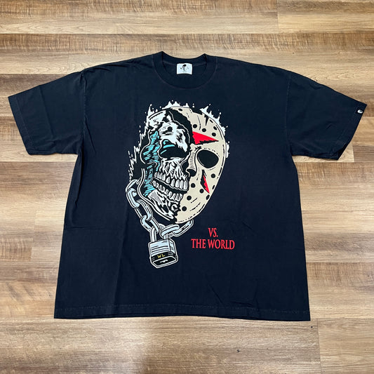 Warren Lotas Jason Skull vs The World black T-Shirt