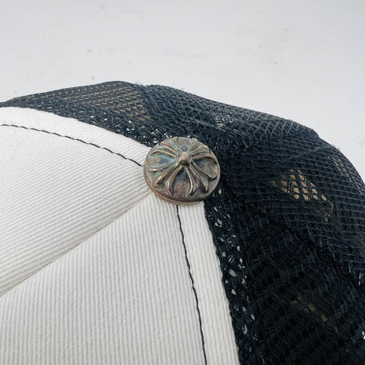 Chrome Hearts CH Hollywood Trucker Hat Black/White