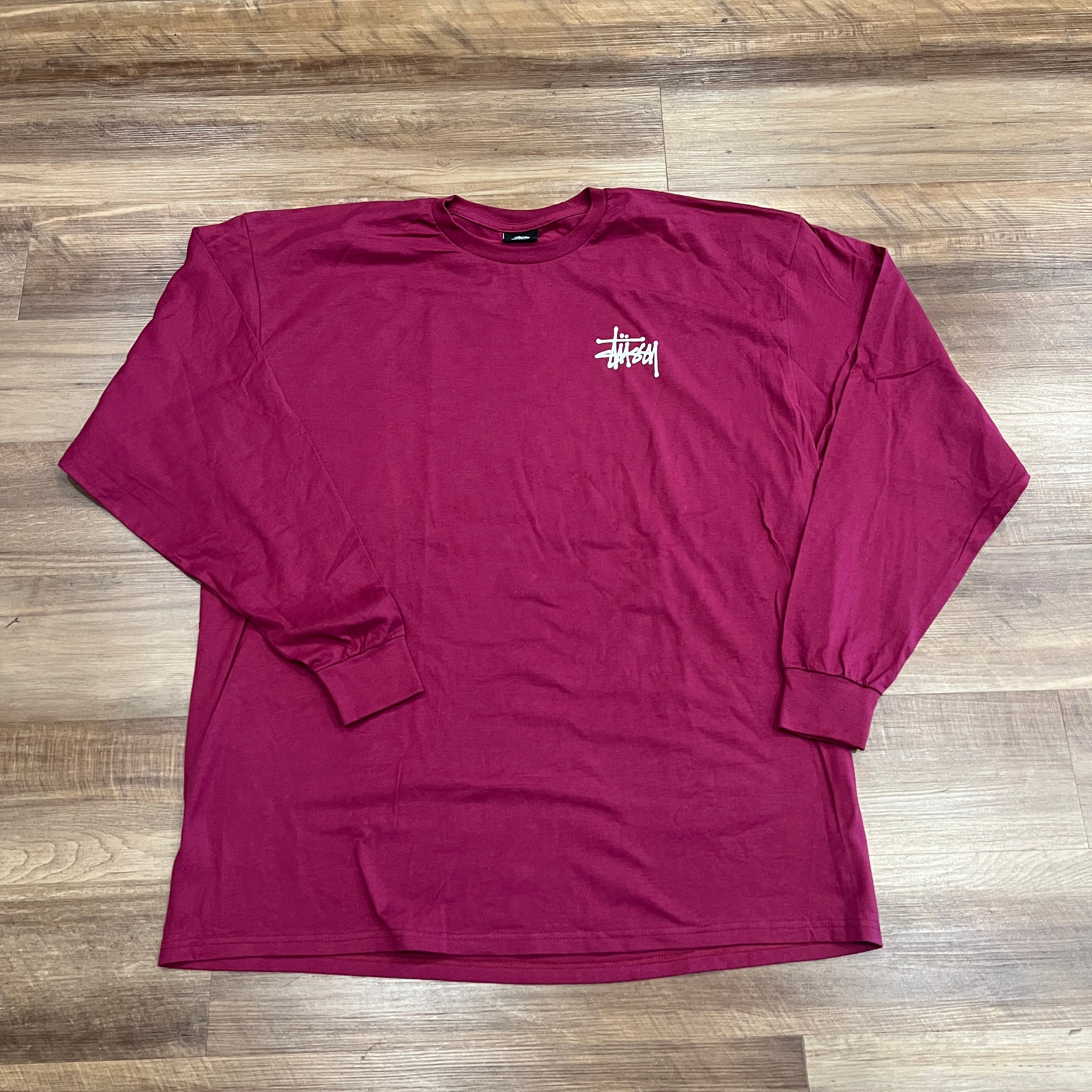 ★BROWNBREATH★ EVERYONE LIES RAGLAN TEE BURGUNDY Unisex Long Sleeve Tee (no logo) with White Writing and