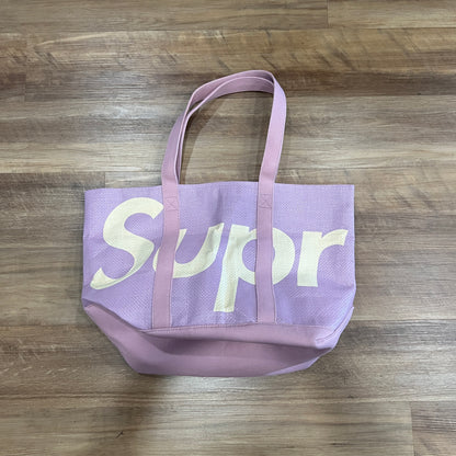 Supreme Raffia Tote Purple
