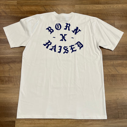 Born x Raised Rocker Tee White / Blue