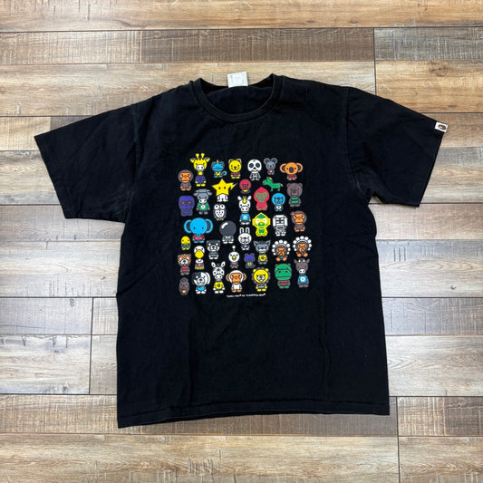 BAPE A To Z Tee Black
