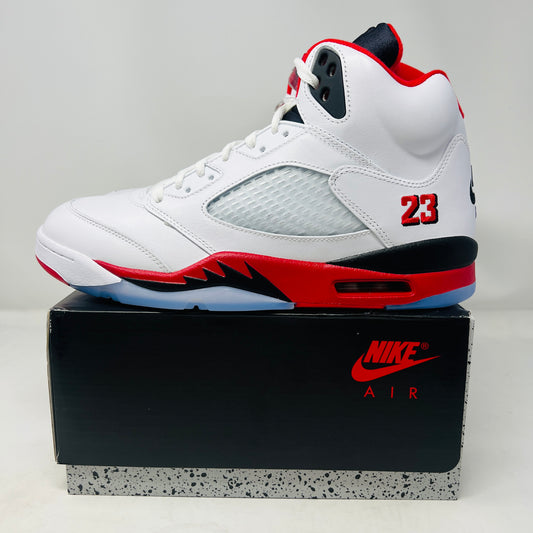Jordan 5 Retro Fire Red Black Tongue (2025)