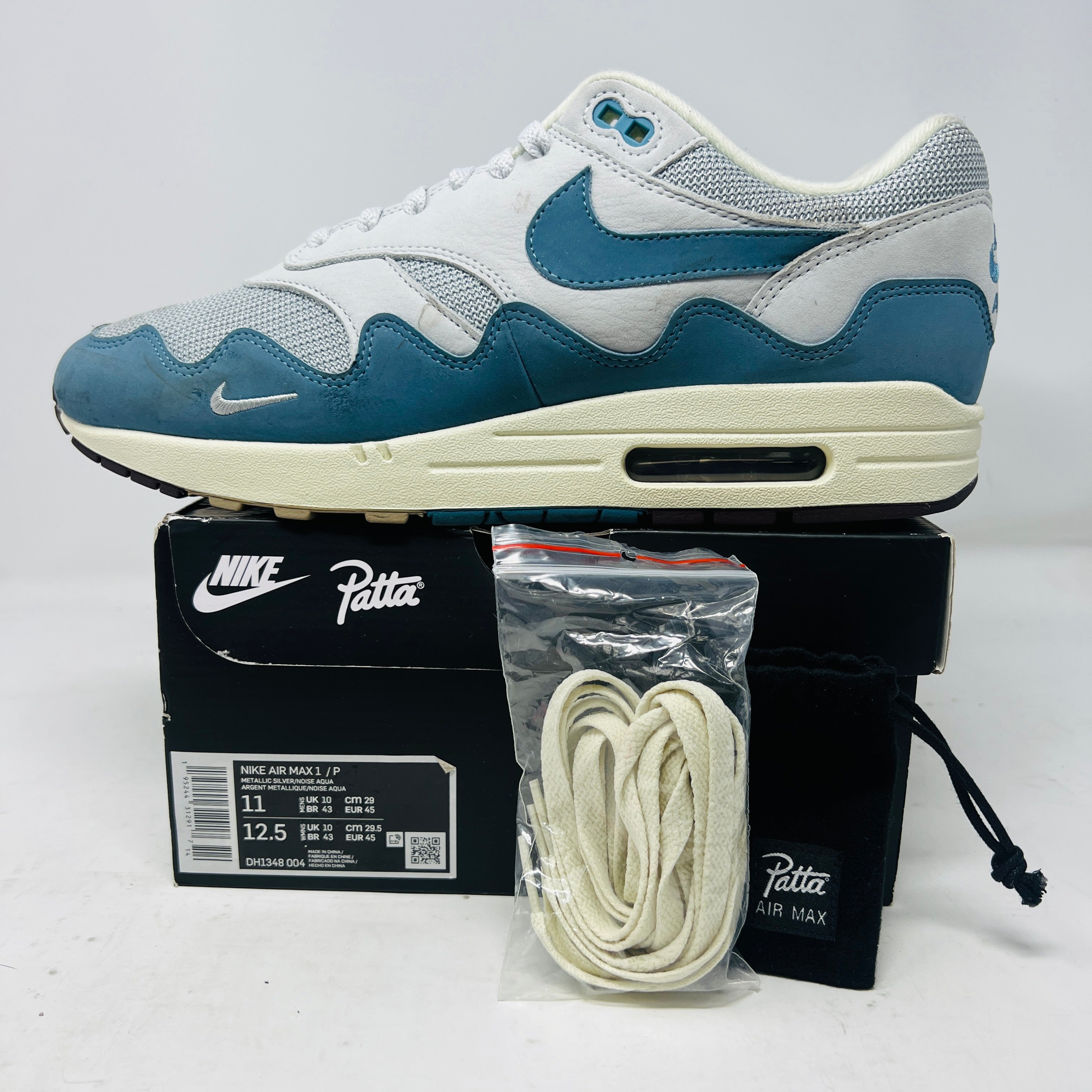 【希少/コラボ】Air Max 1 Patta Waves Noise (ブレスレット付) 希少/コラボ】Air Max 1 Patta Waves Noise (ブレスレット付