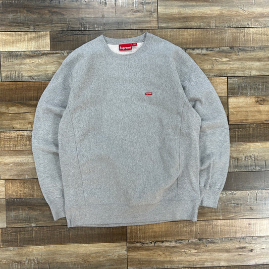Supreme Small Box Crewneck Heather Grey