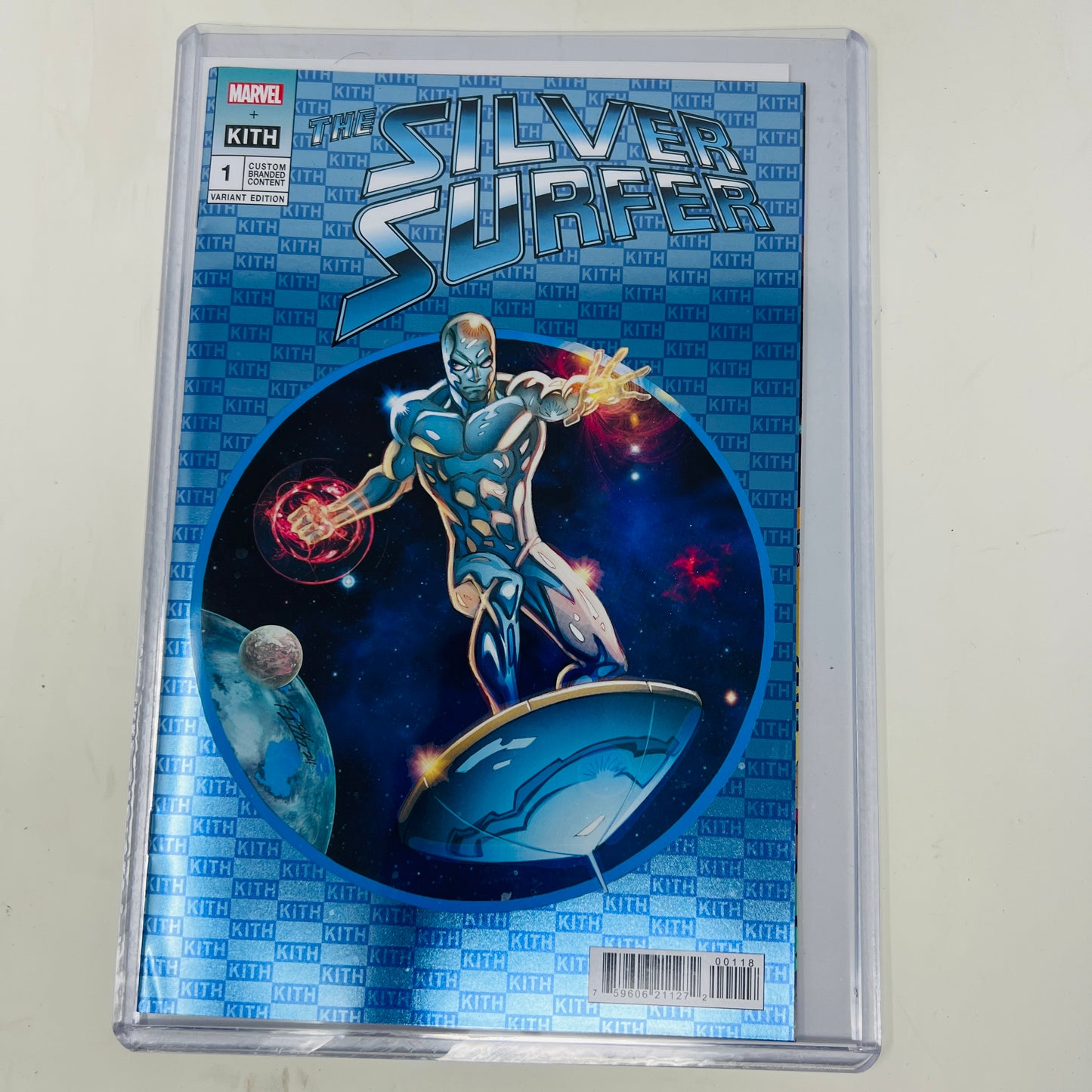 ASICS Gel-Kayano 14 Kith Marvel Villains Silver Surfer w/ Comic