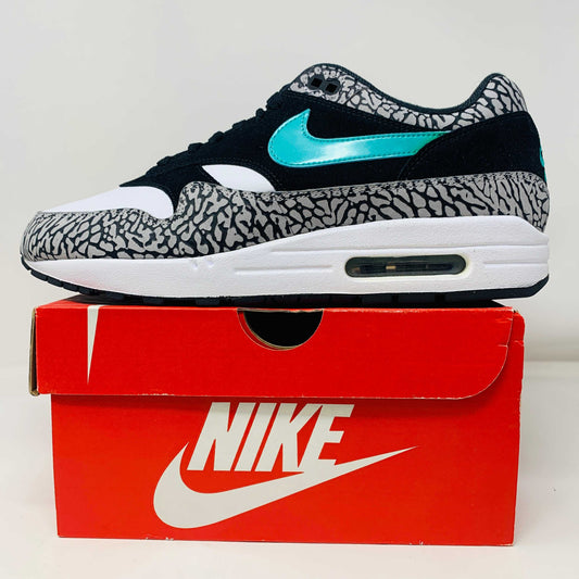Nike Air Max 1 atmos Elephant 2017 sneakers on red box, brand new condition.