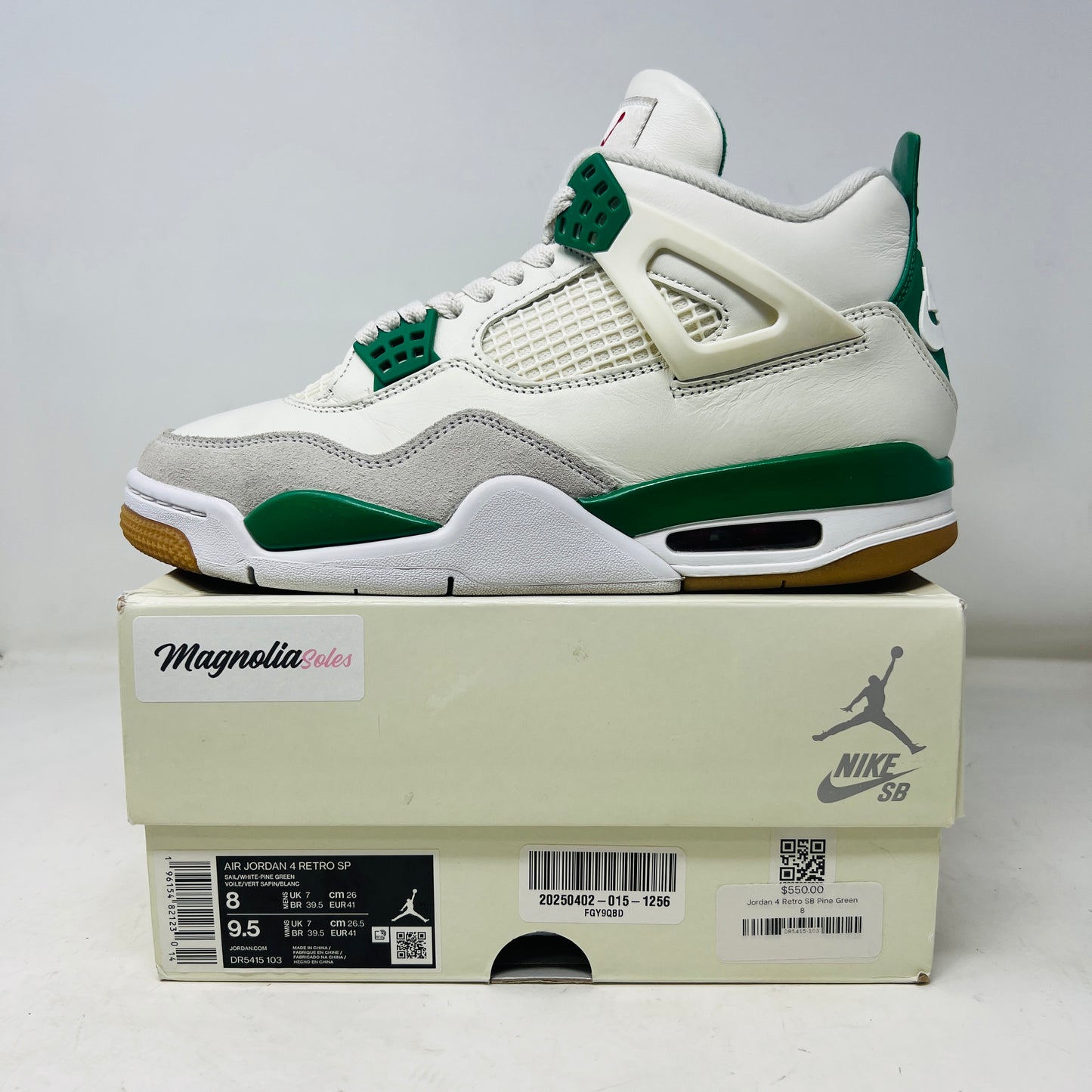 Jordan 4 Retro SB Pine Green