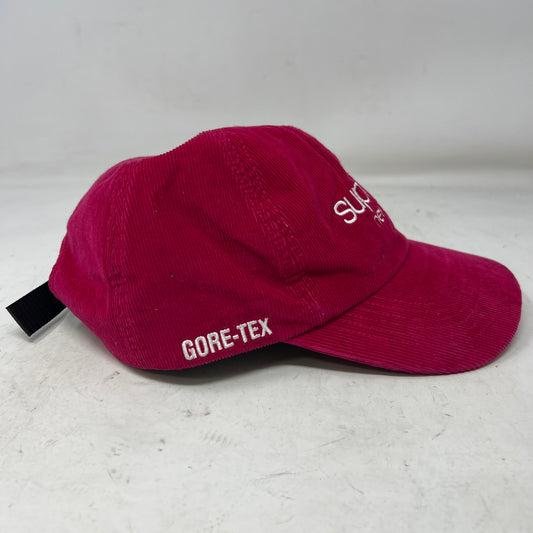Supreme GORE-TEX Corduroy Classic Logo 6-Panel Hat Burgundy