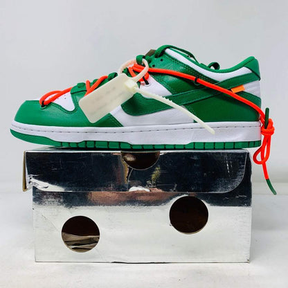 Nike Dunk Low Off White Pine Green sneakers, brand new with original box and accessories, 2019 release.