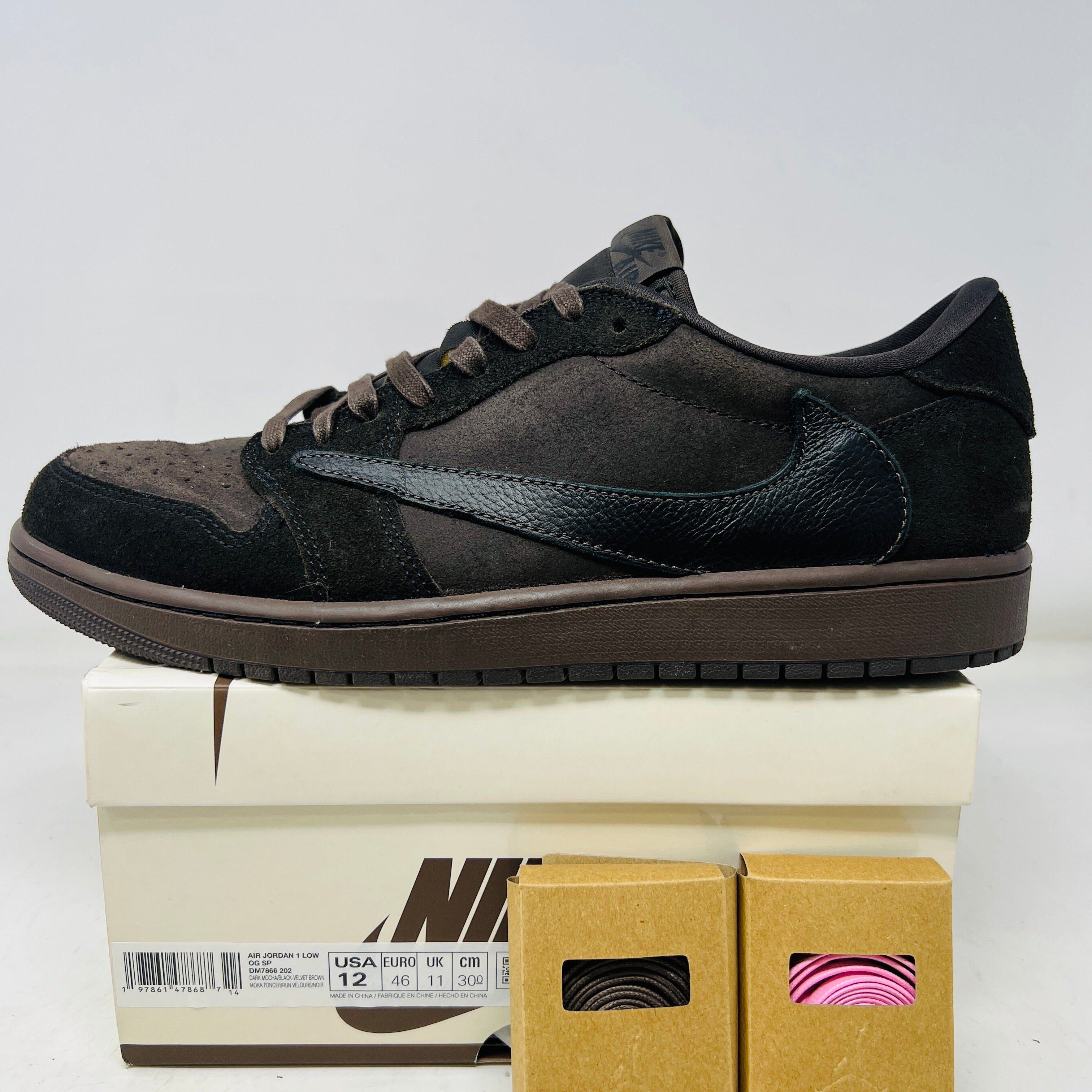 Jordan 1 Retro Low OG SP Travis Scott Velvet Brown – Holy Ground