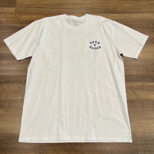 Born x Raised Rocker Tee White / Blue