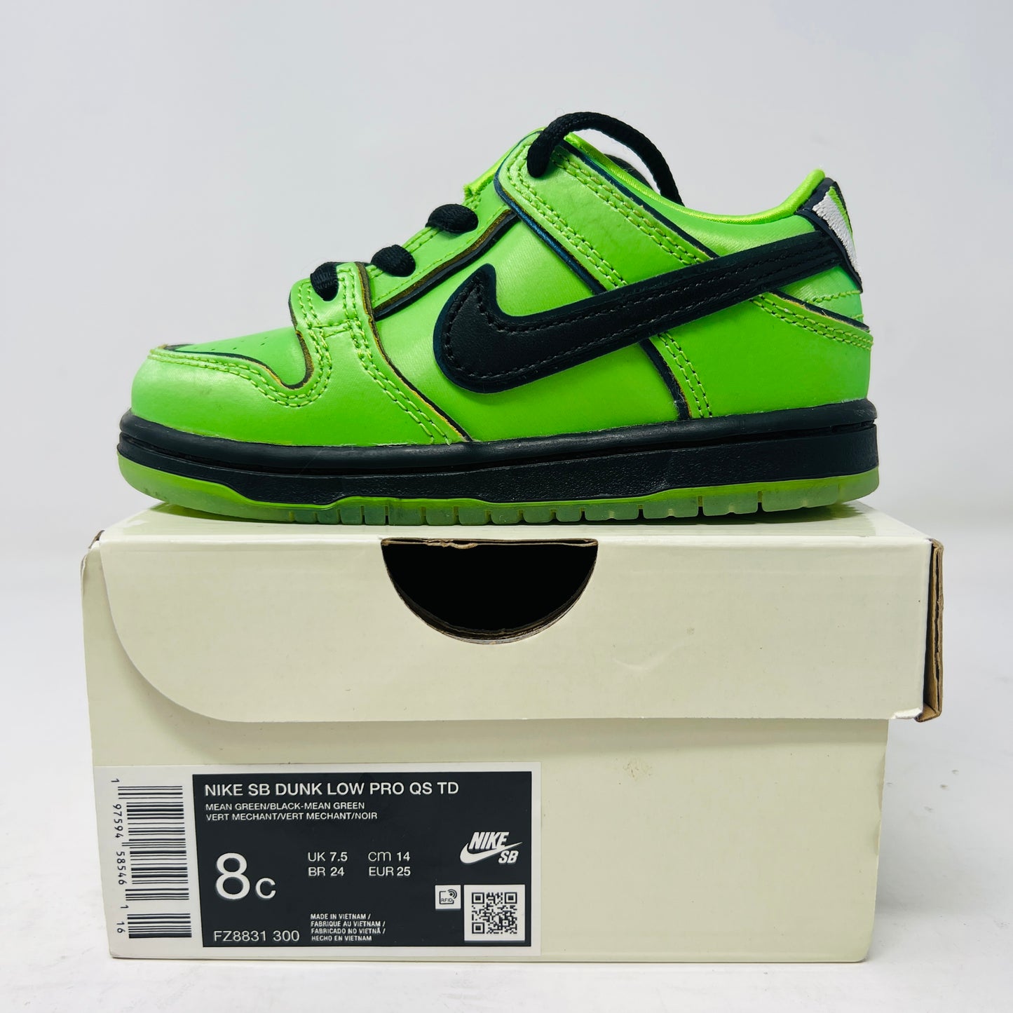 Nike SB Dunk Low The Powerpuff Girls Buttercup (TD)