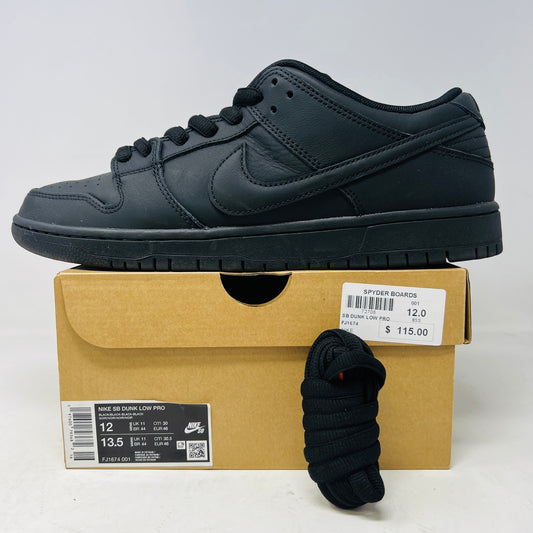 Nike SB Dunk Low Pro Triple Black
