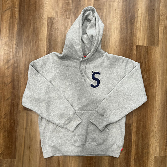 Supreme S Logo Hooded Sweatshirt (FW22) Heather Grey
