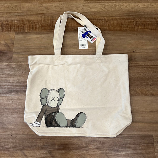 KAWS x Uniqlo Holiday Tote Bag Natural