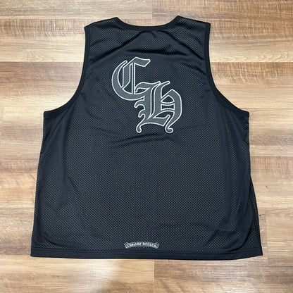 Chrome Hearts Sports Mesh Reversible Basketball Jersey Black