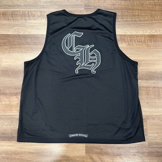 Chrome Hearts Sports Mesh Reversible Basketball Jersey Black
