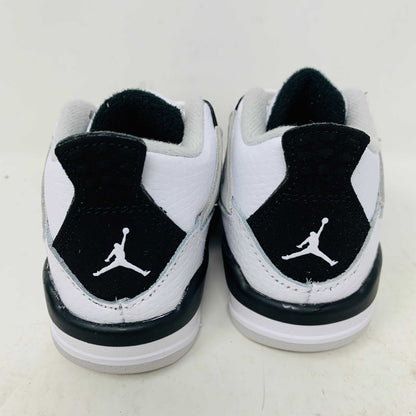 Jordan 4 Retro Military Black TD, brand new, 2022 release, rear view.