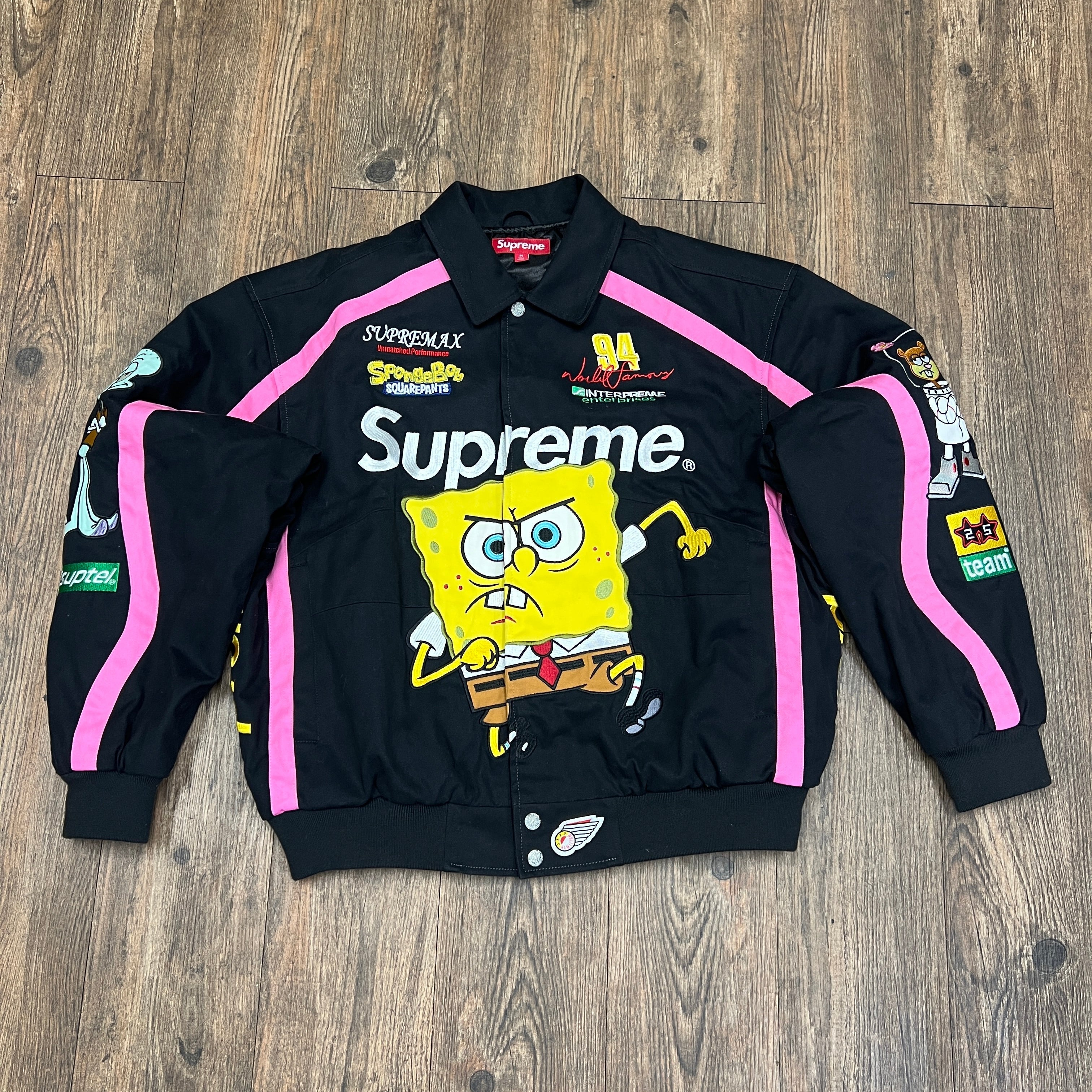 Supreme SpongeBob SquarePants Race Jacket - Black | Preowned