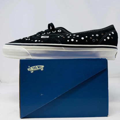Vans Premium Authentic 44 Nocturnal Crystal black studded sneaker on blue Vans box 2025 model
