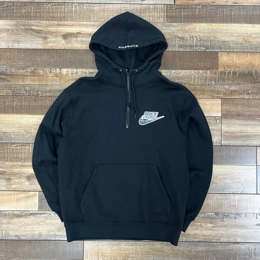 Supreme Nike Half Zip Hooded Sweatshirt Black