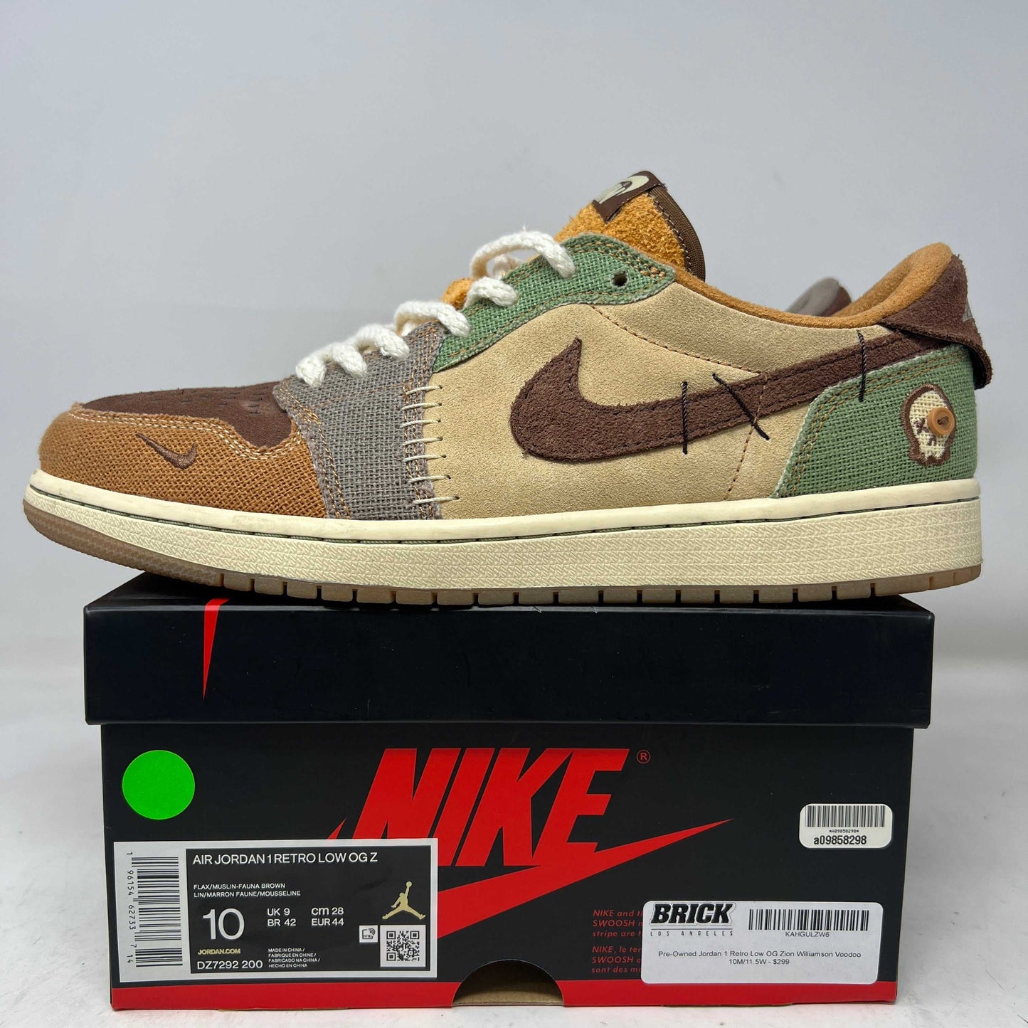 Jordan 1 Retro Low OG Zion Williamson Voodoo