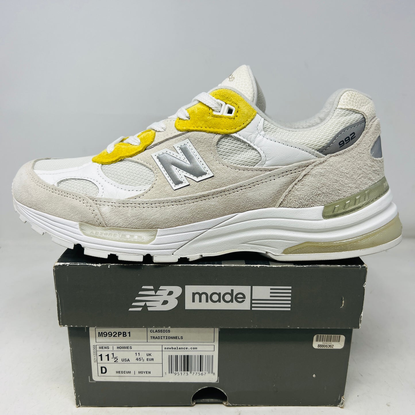 New Balance 992 PaperBoy Fried Egg