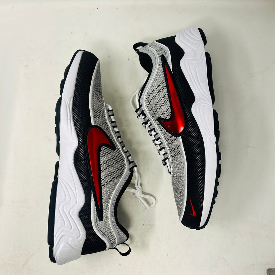Nike Air Zoom Spiridon OG Sport Red 2024 sneakers with bold red accents and mesh upper.