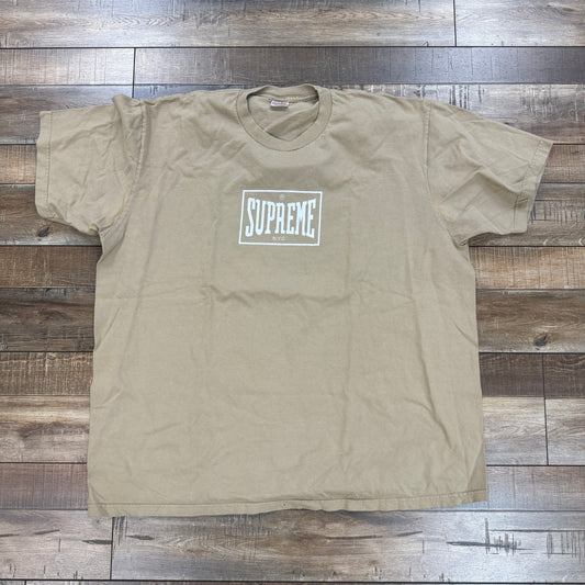 Supreme Warm Up Tee Khaki