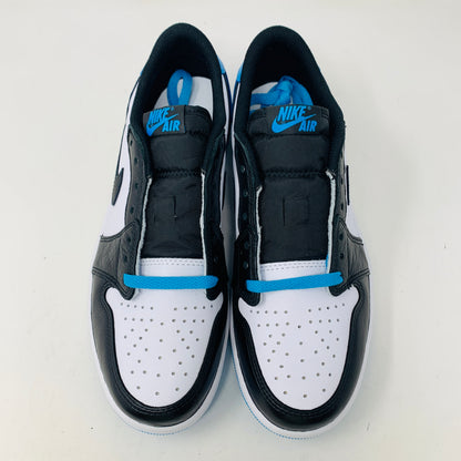 Jordan 1 Retro Low OG Black Dark Powder Blue (Womens)