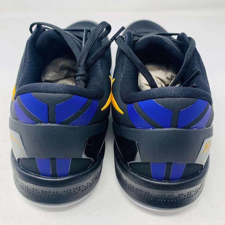 Nike Kobe 8 Protro Lakers Away sneakers, brand new, 2024 model, black and purple design.