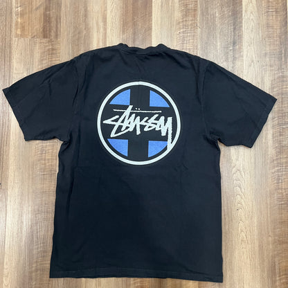 Stussy Cross Dot Tee Pigment Dyed Black
