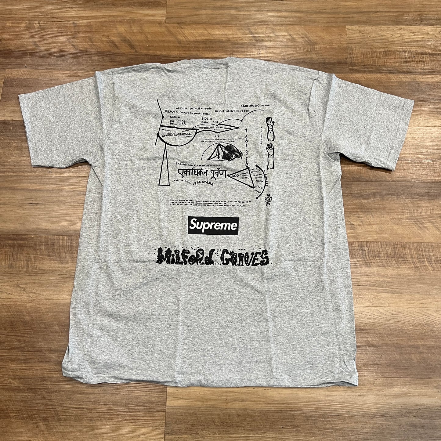 Supreme Milford Graves Tee Heather Grey