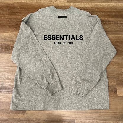 Fear Of God Essentials Long Sleeve Tee Dark Oatmeal