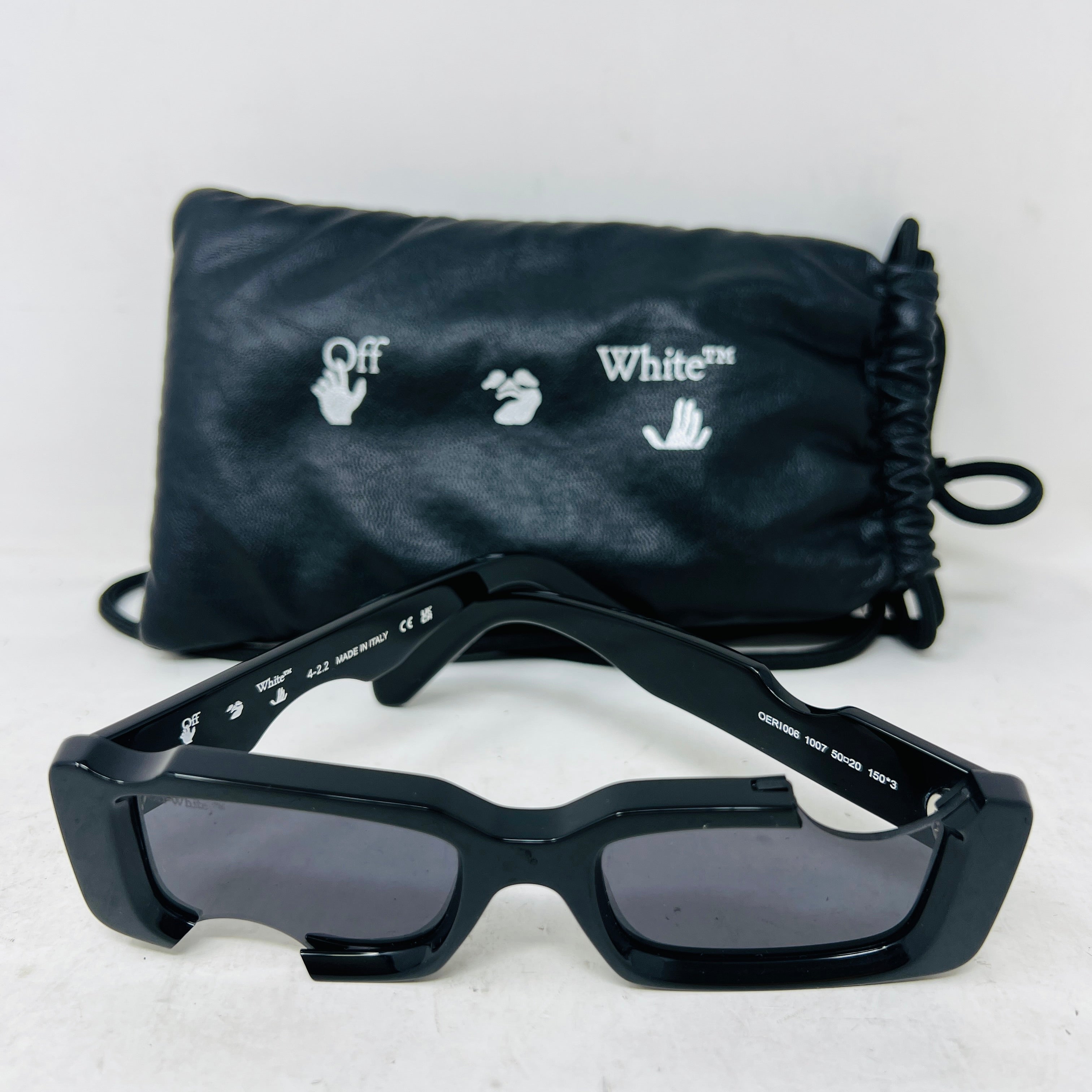 OFF-WHITE Cady Cut-Out Rectangular Frame Sunglasses – Holy Ground