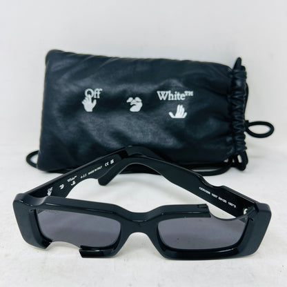 OFF-WHITE Cady Cut-Out Rectangular Frame Sunglasses