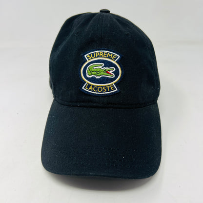 Supreme LACOSTE Twill 6-Panel Black