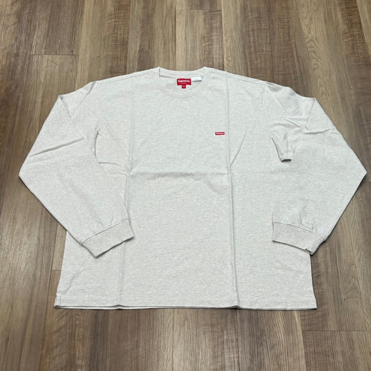 Supreme Small Box L/S Tee Oatmeal