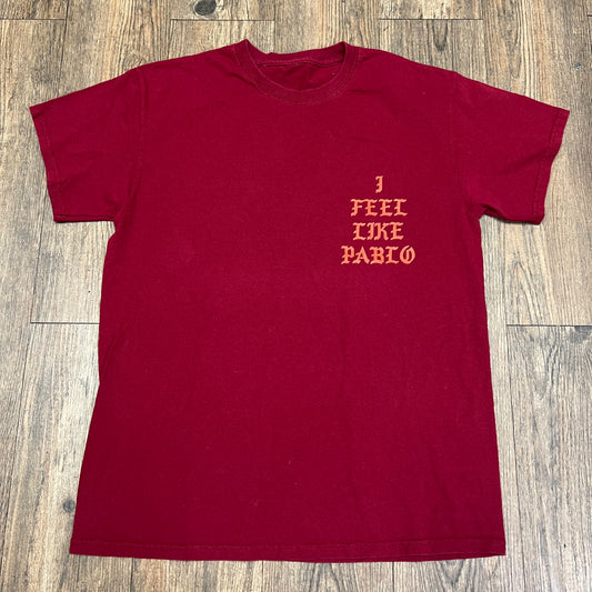 Kanye West The Life of Pablo T-shirt Burgundy
