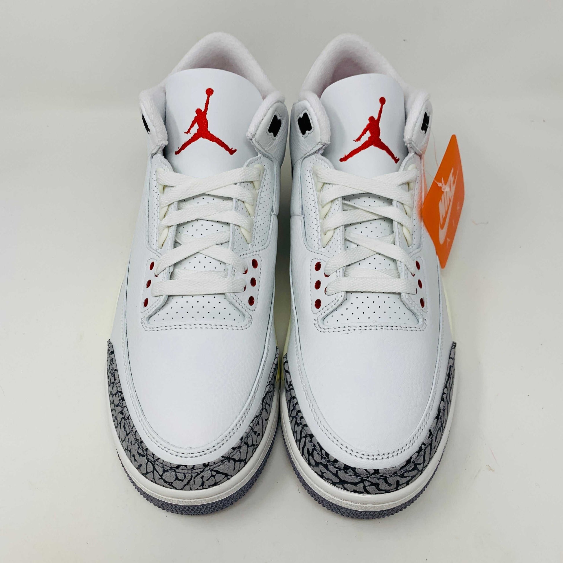 Jordan 3 Retro White Cement Reimagined sneakers with classic white and cement colorway.