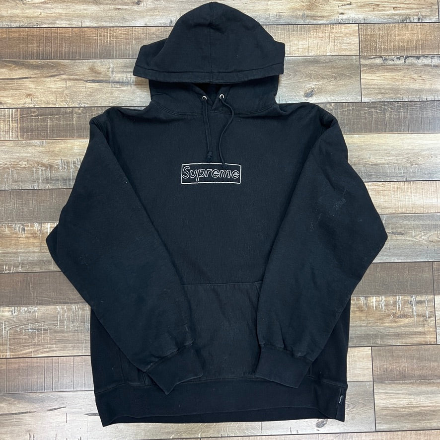 Supreme KAWS Chalk Logo Hooded Sweatshirt