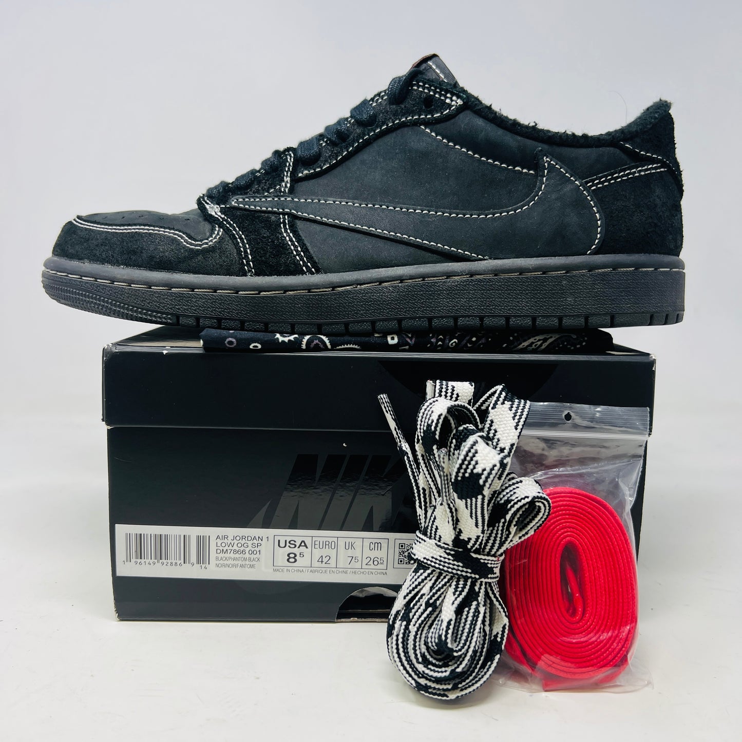 Jordan 1 Retro Low OG SP Travis Scott Black Phantom