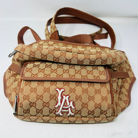 Gucci Canvas LA MLB Body Bag Backpack